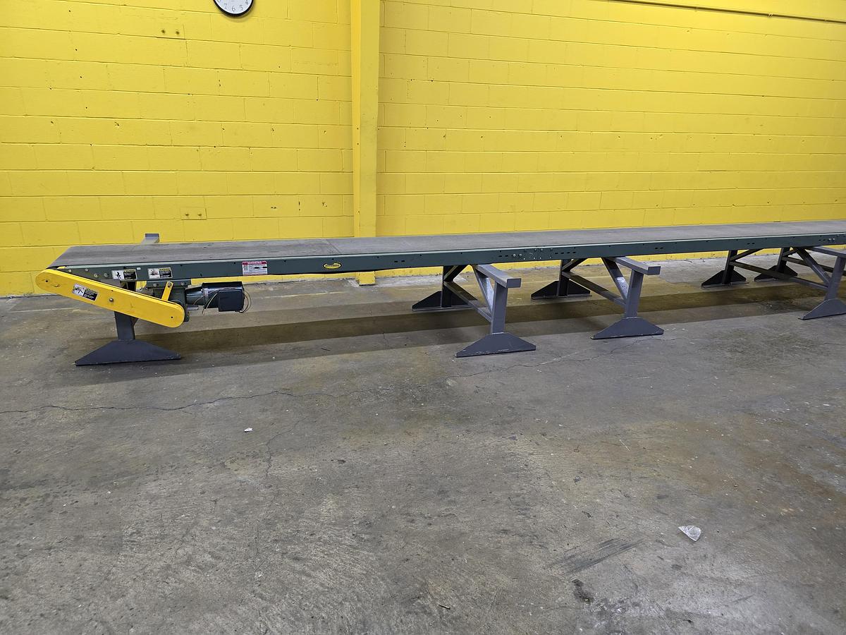 Used Hytrol TA Slider Bed Belt Conveyor 24" x 51' (#458)