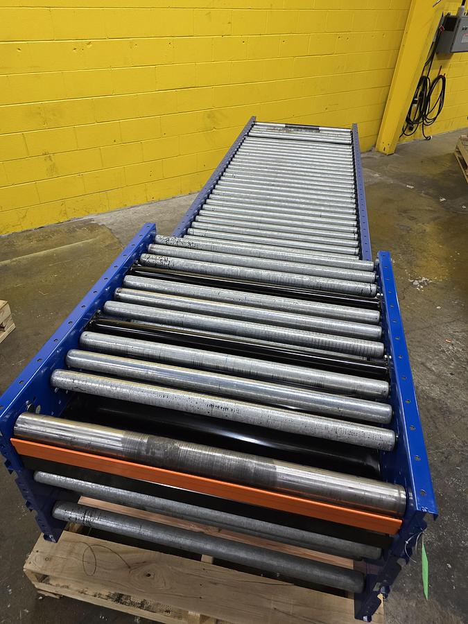 Used MHS 37.5" x 27'3" Roller Bed Conveyor (#545)