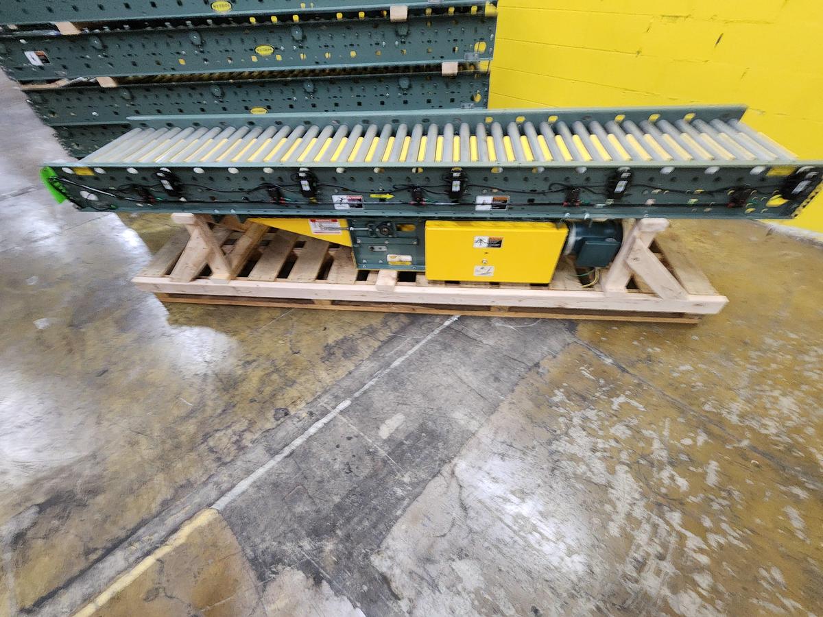 Used Hytrol ABEZ Zero Pressure Accumulation Roller Conveyor 24" x 60' (#706)