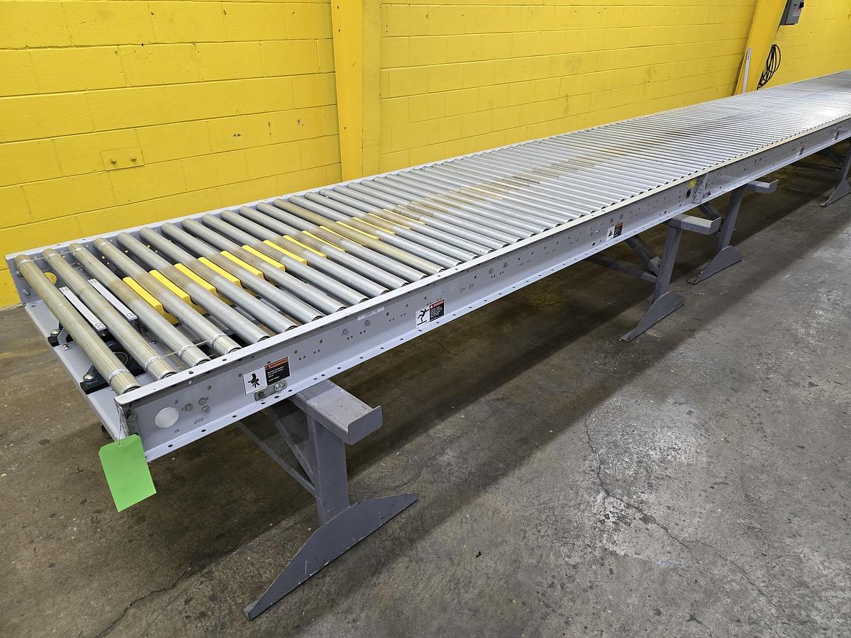 Used Hytrol ABLR Live Roller Conveyor 42" x 71' (#588)
