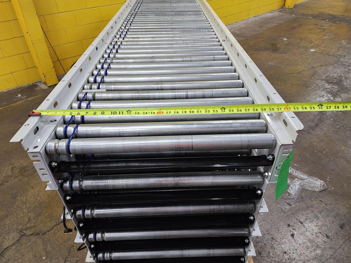 Used Hytrol 190E24EZ E24 Zero Pressure Roller Conveyor 30" x 40' (#676)