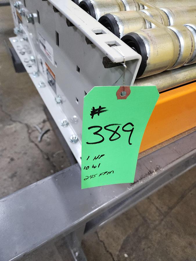 Used Intelligrated 36.5" Left Hand Powered Live Roller Spur (#389)