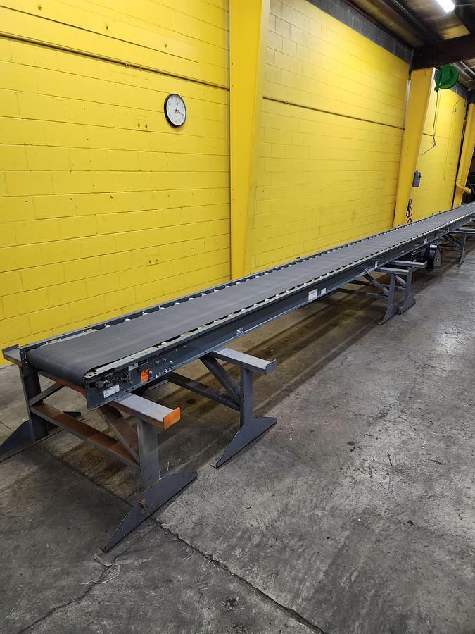 Used Intelligrated Roller Bed Belt Conveyor 24" x 51' (#113-119)