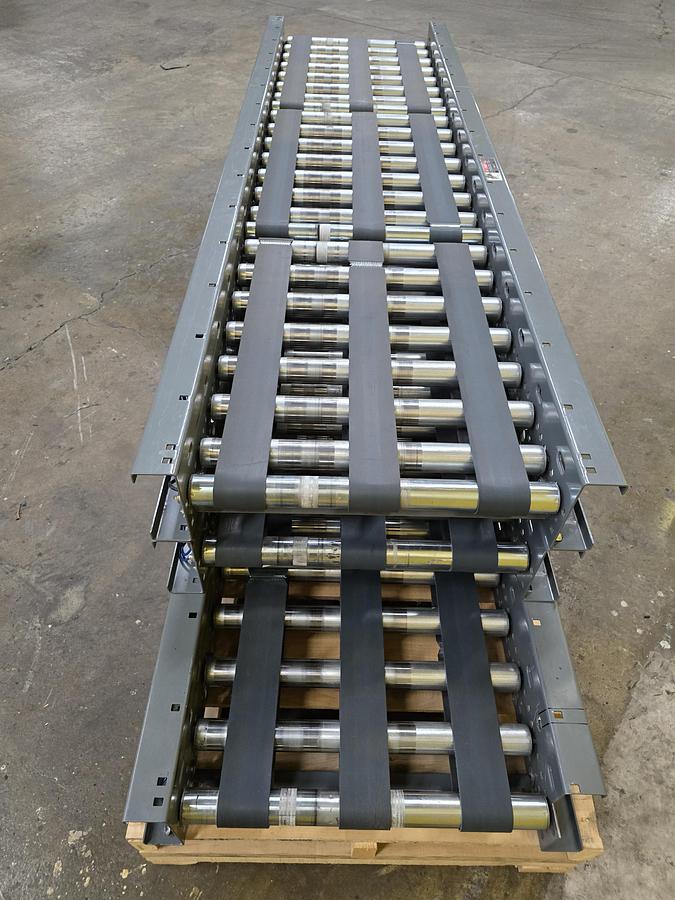 Used Intelligrated MDR Zero Pressure Accumulation Belted Zone Conveyor 22" x 25' (#413)