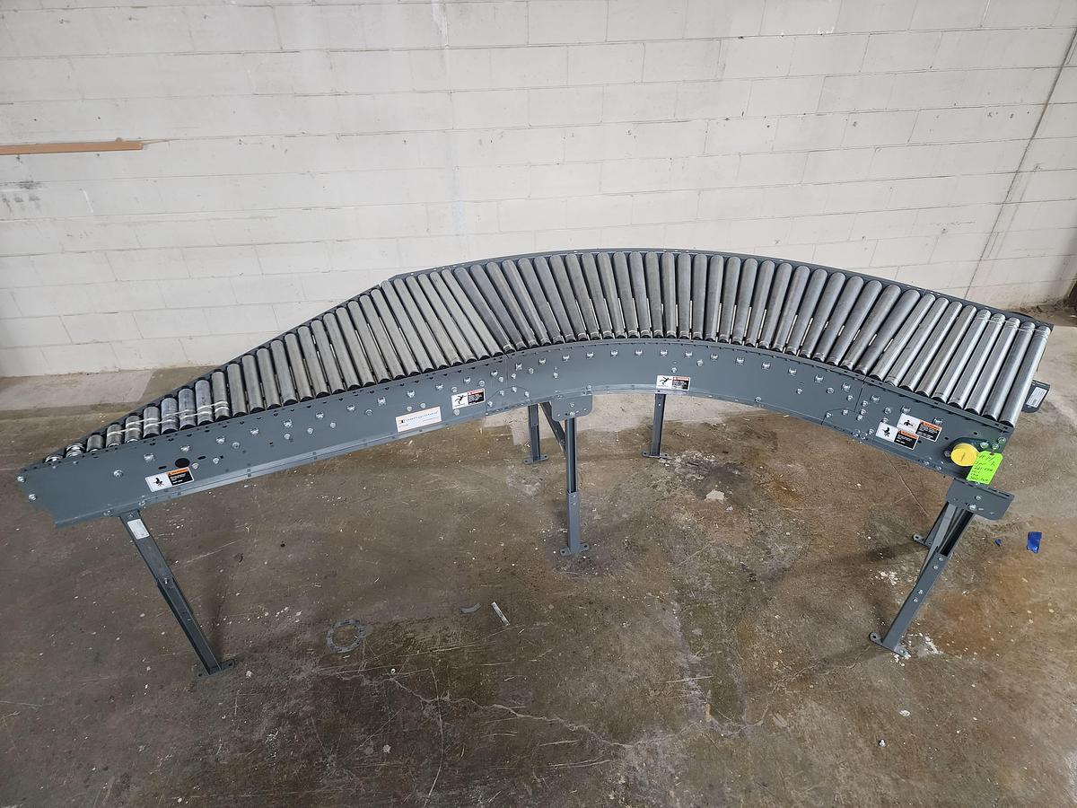 Used Intelligrated 28"b.f. Left Hand 30 Degree MDR Powered Zero Pressure Spur (#14A)