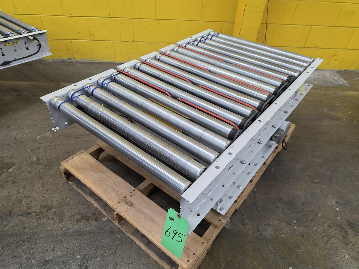Used Hytrol 190E24EZ 24 volt 90 Degree Pop Up Divert Transfer Conveyor (#695)
