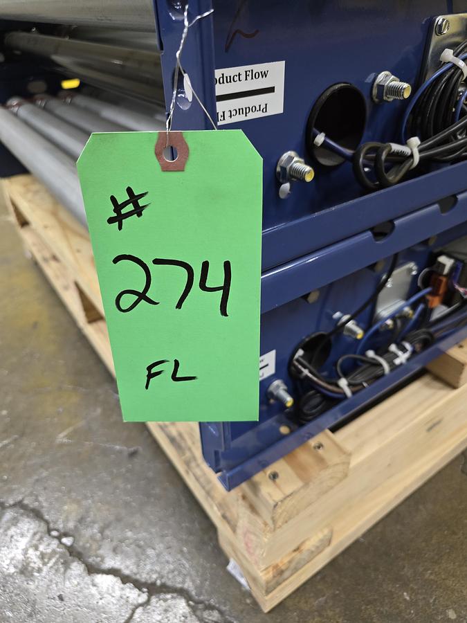 Used MHS Itoh Denki 34" x 5' MDR Skewed Roller Conveyor (#274)