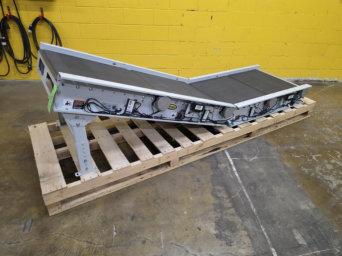 Used Hytrol BZDE24EZ Zero Pressure Roller Decline Conveyor 31.25" x 9'