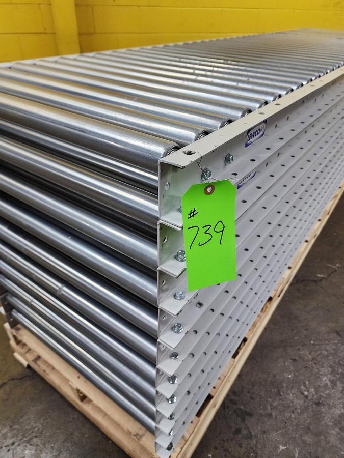 Used Lewco Gravity Conveyor 31" x 100' (#739B)