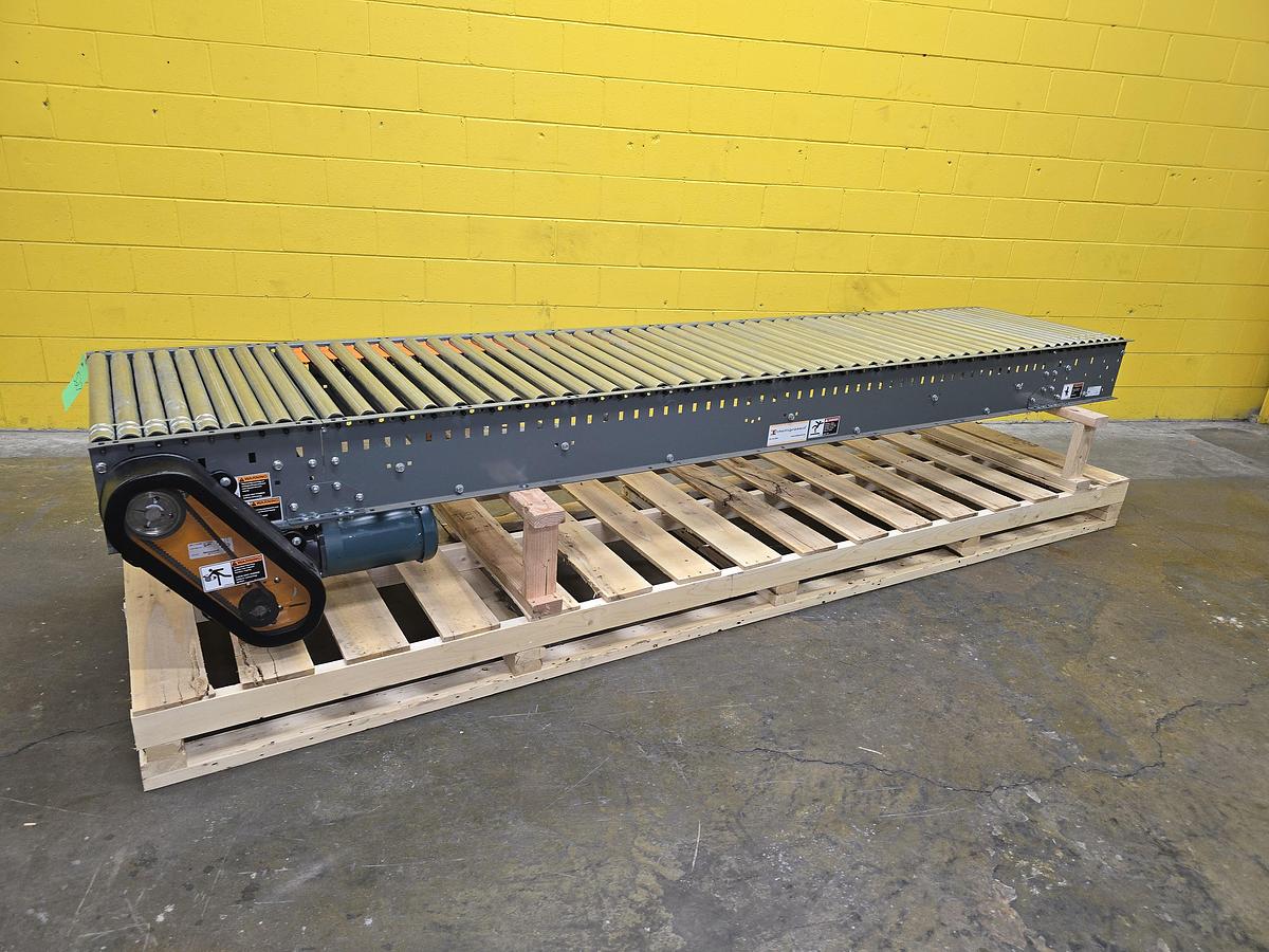 2018 Intelligrated 30.5"w x 12' Live Roller V-Belt Conveyor (527)