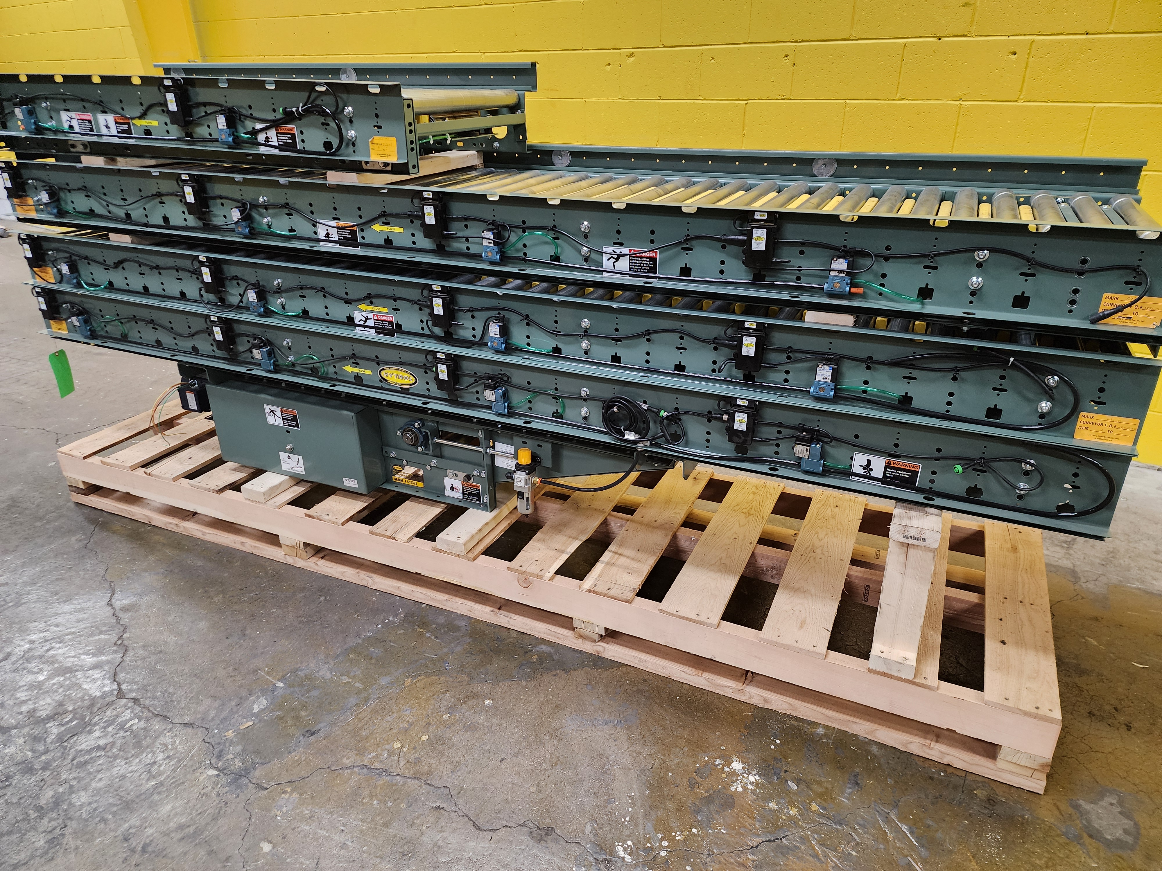 Used Hytrol ABEZ Zero Pressure Accumulation Roller Conveyor 24" x 35' (#188)