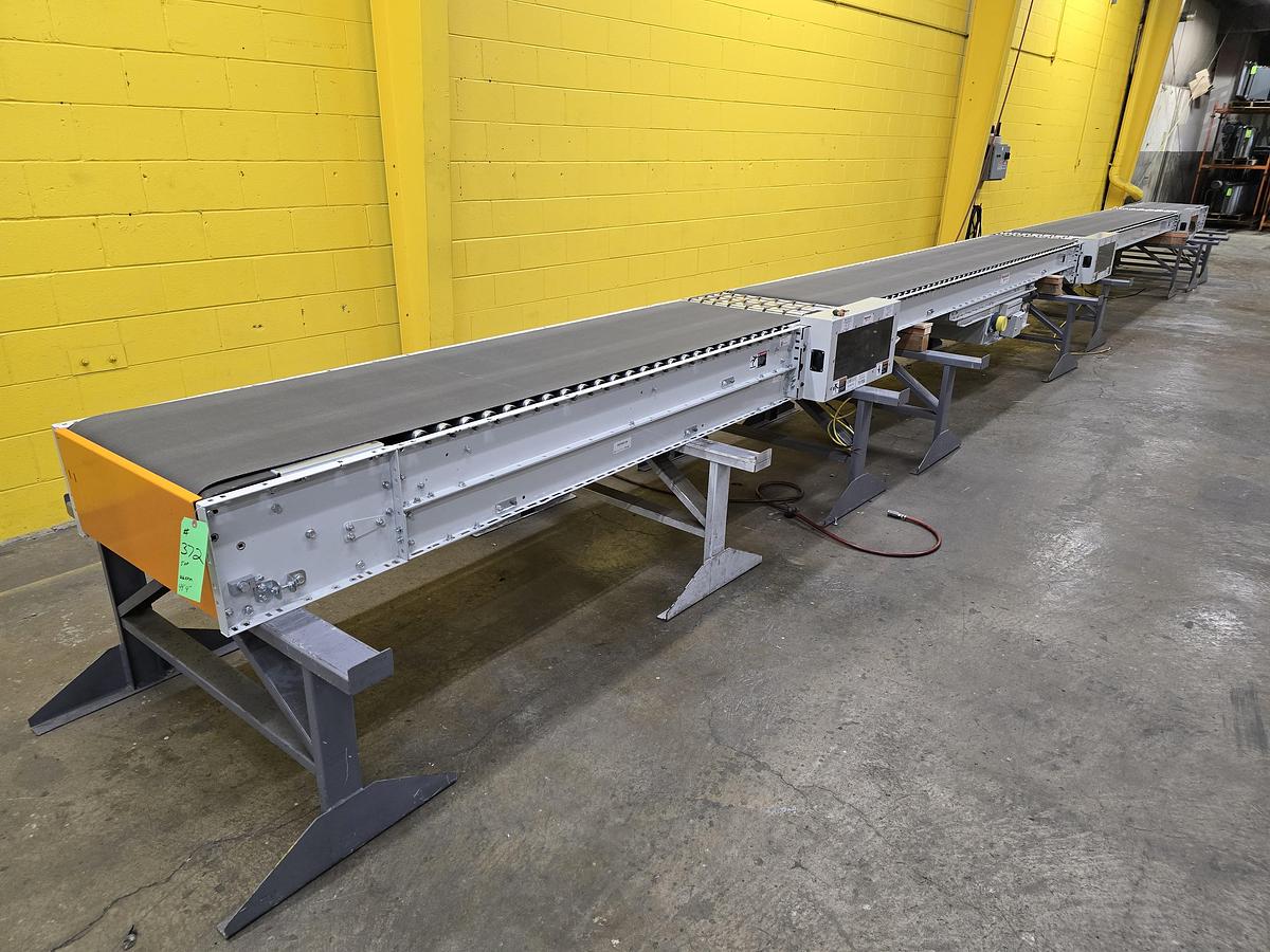 Used 2023 Intelligrated Roller Bed Belt Conveyor With 3 Diverters 28.5" x 44'4" (#372)