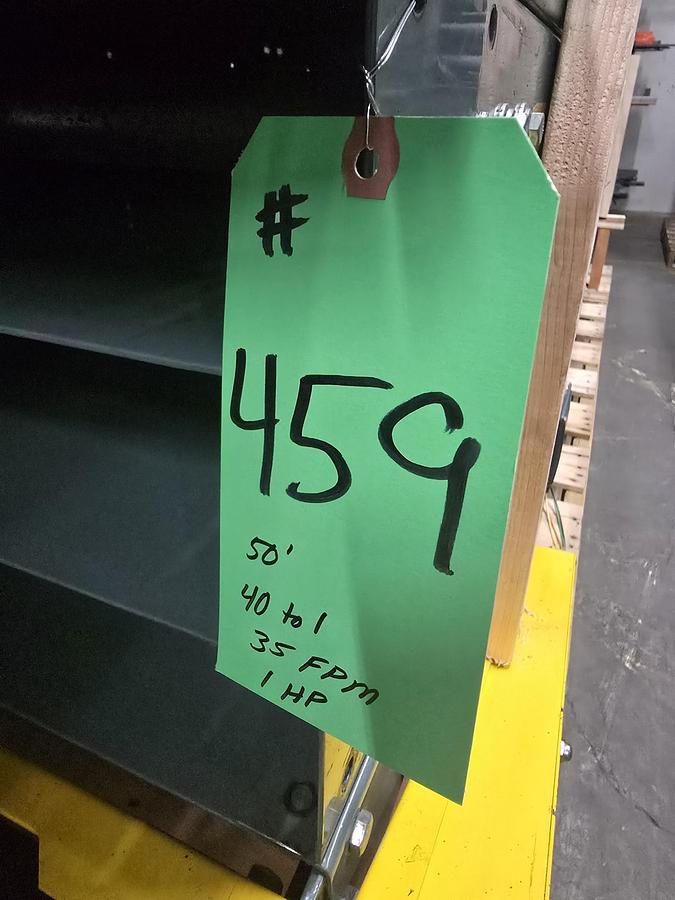 Used Hytrol TA Slider Bed Belt Conveyor 24" x 50' (#459)