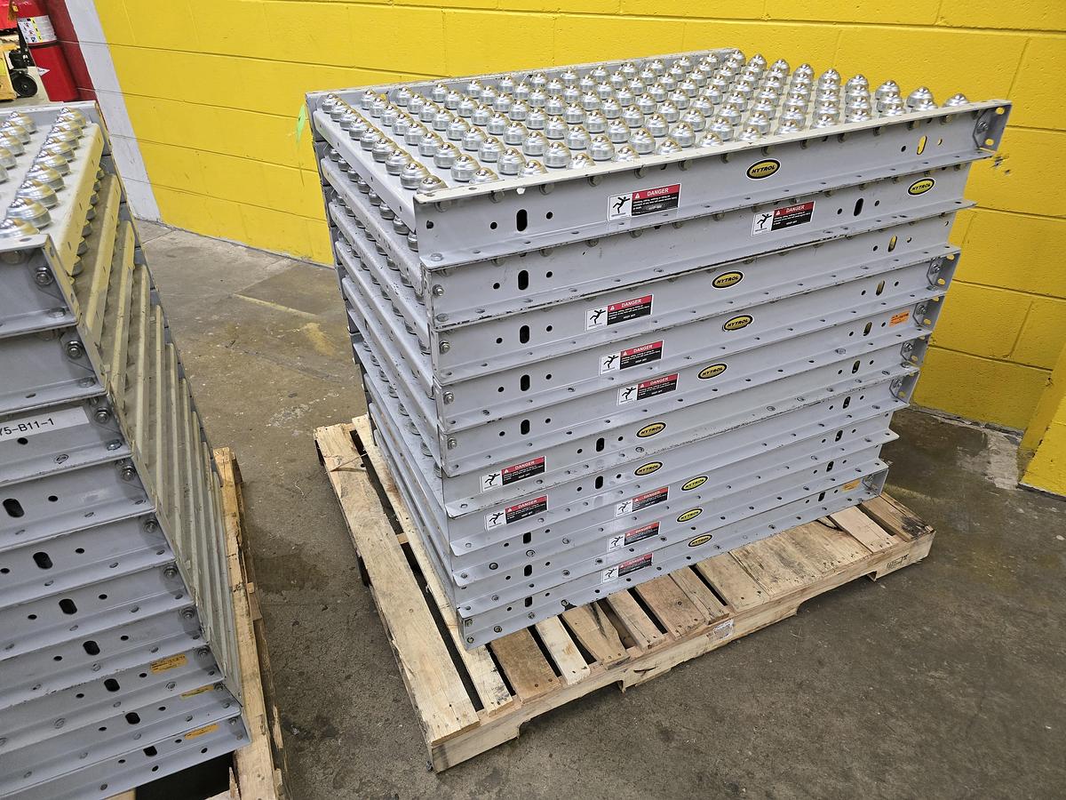 Used Hytrol Roller Ball Transfer Table Conveyor 30"