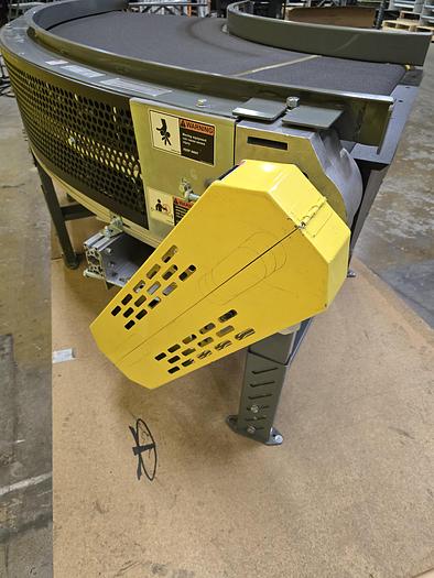 Used Transnorm 90 Degree Belted Curve Conveyor TS1500/140  27" Belt, 36" IR (#404)