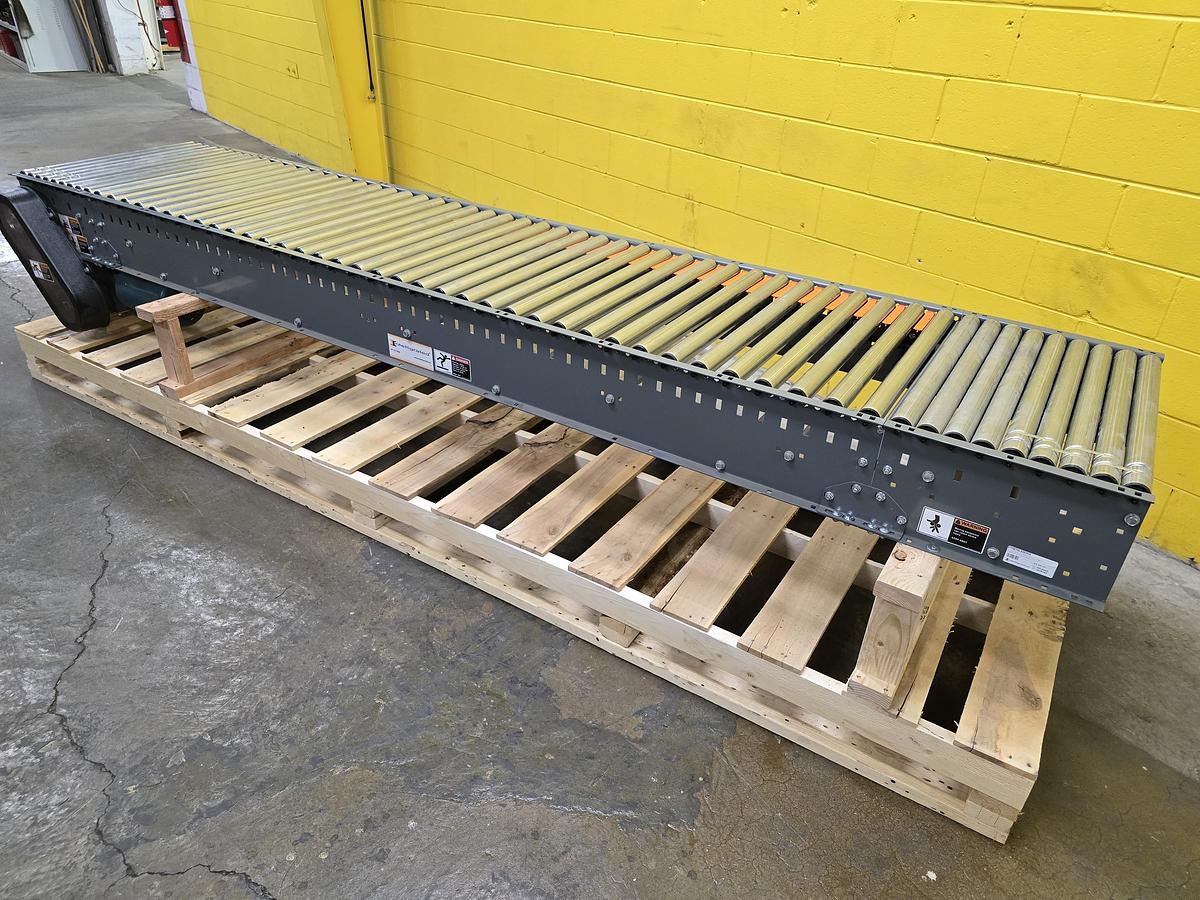 2018 Intelligrated 30.5"w x 12' Live Roller V-Belt Conveyor (527)
