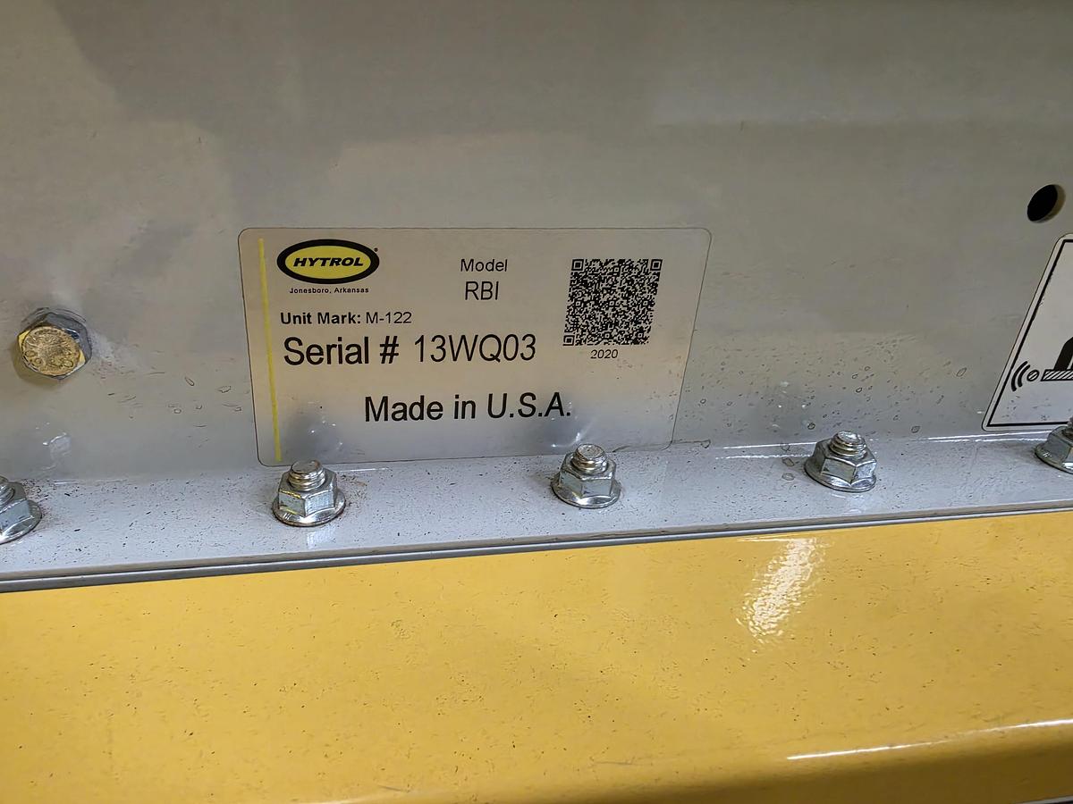Used Hytrol RBI Roller Bed Incline/Decline Belt Conveyor 30" x 25'3" (#652)