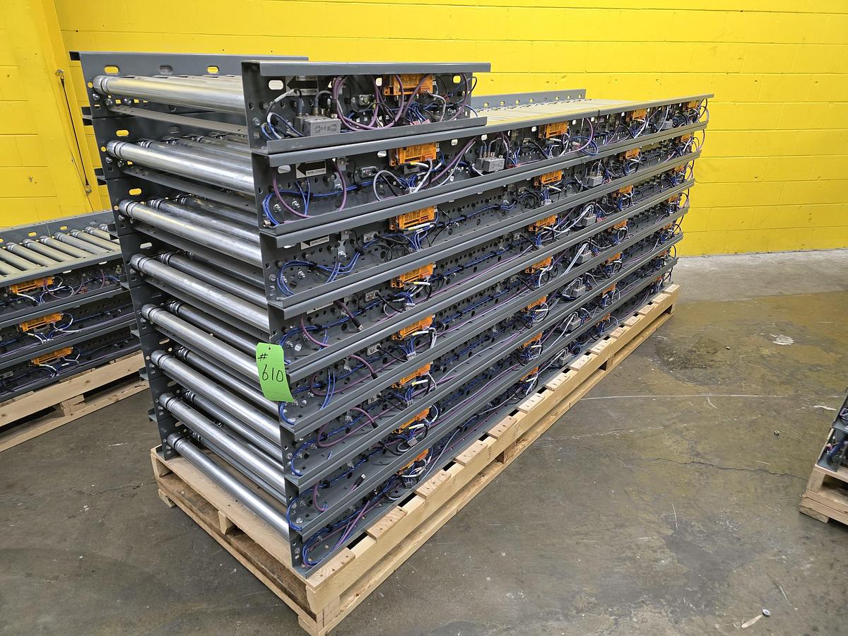 Used Intelligrated 28" x 72'6" MDR Zero Pressure Accumulation Conveyor (#610)