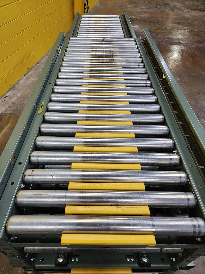 Used Hytrol ABEZ Zero Pressure Accumulation Roller Conveyor 24" x 25' (#186)