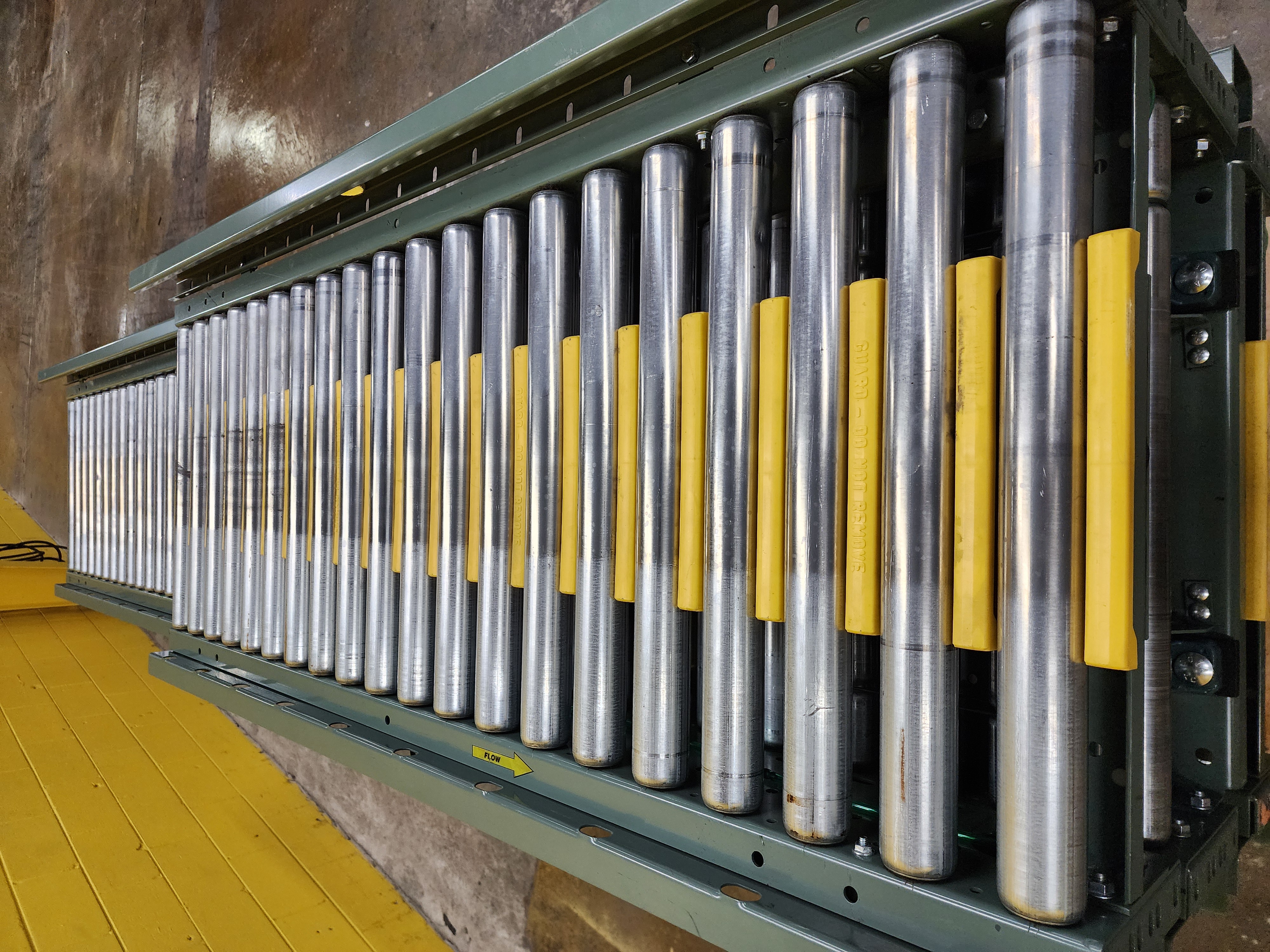 Used Hytrol ABEZ Zero Pressure Accumulation Roller Conveyor 24" x 25' (#186)