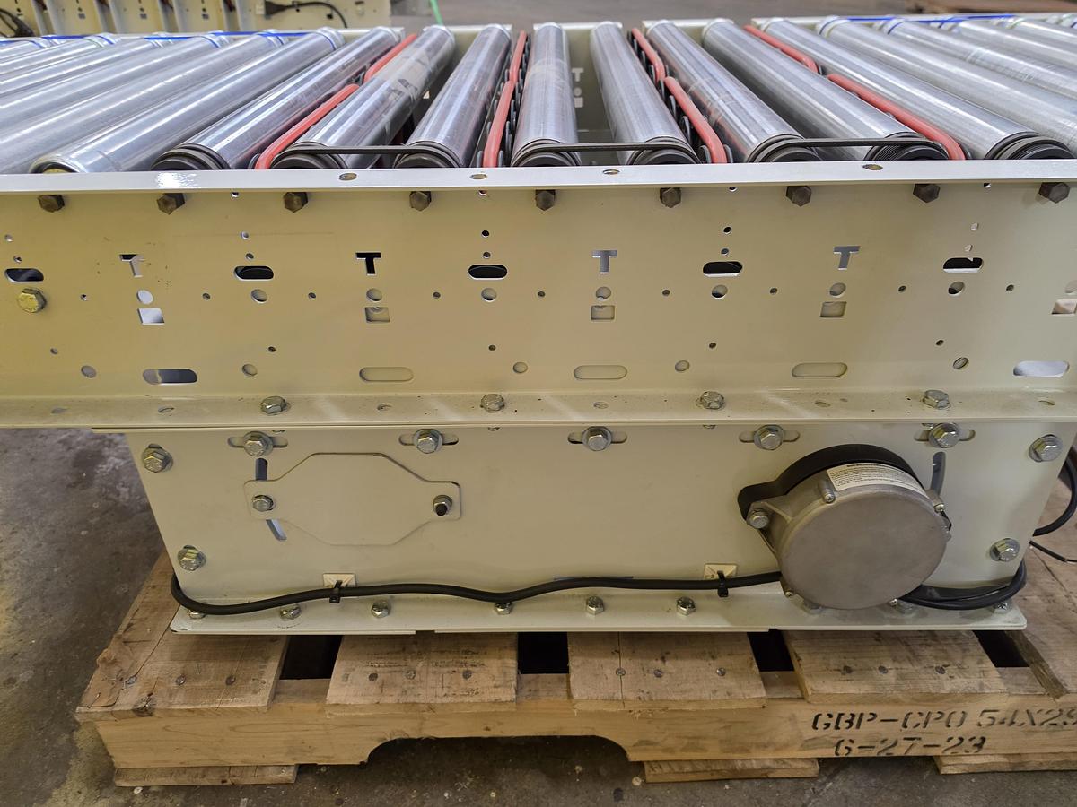 Used Hytrol 190E24EZ 24 volt 90 Degree Pop Up Divert Transfer Conveyor (#232)