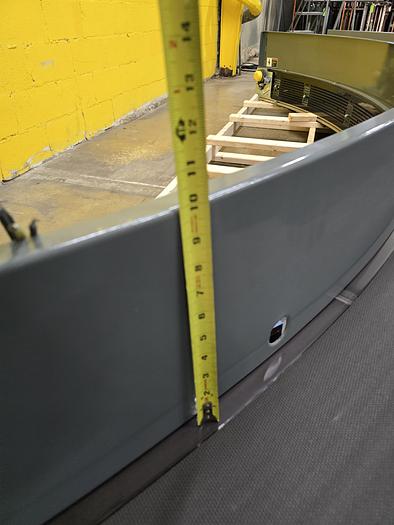 Used Transnorm 90 Degree Belted Curve Conveyor TS1500/140 V2 27" Belt, 97" IR (#392)