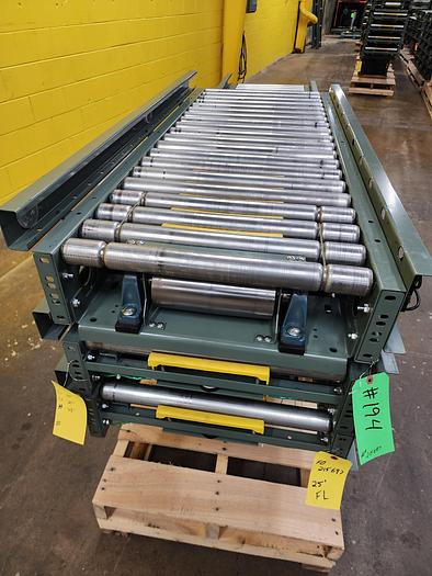 Used Hytrol ABEZ Zero Pressure Accumulation Roller Conveyor 24" x 25' (#194)