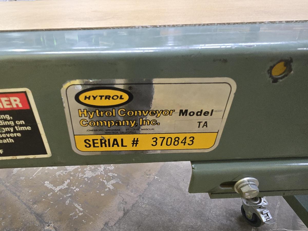 Used Hytrol TA Slider Bed Belt Conveyor 20" x 10' (#619)