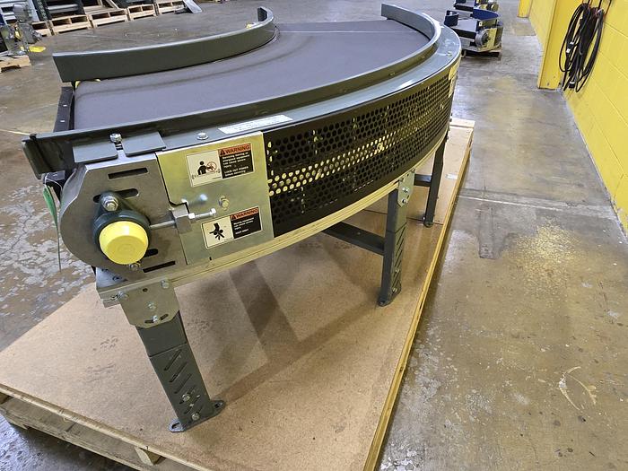 Used Transnorm 90 Degree Belted Curve Conveyor TS1500/140  27" Belt, 36" IR (#404)
