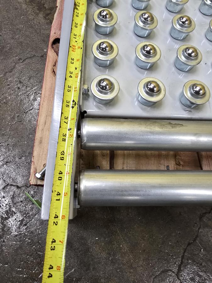Used Hytrol Roller Ball Transfer Table Conveyor 54" x 5' (#577)