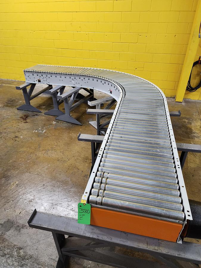 2023 Intelligrated 30.5" x 90 Degree Curve Roller V Belt Conveyor (#380)