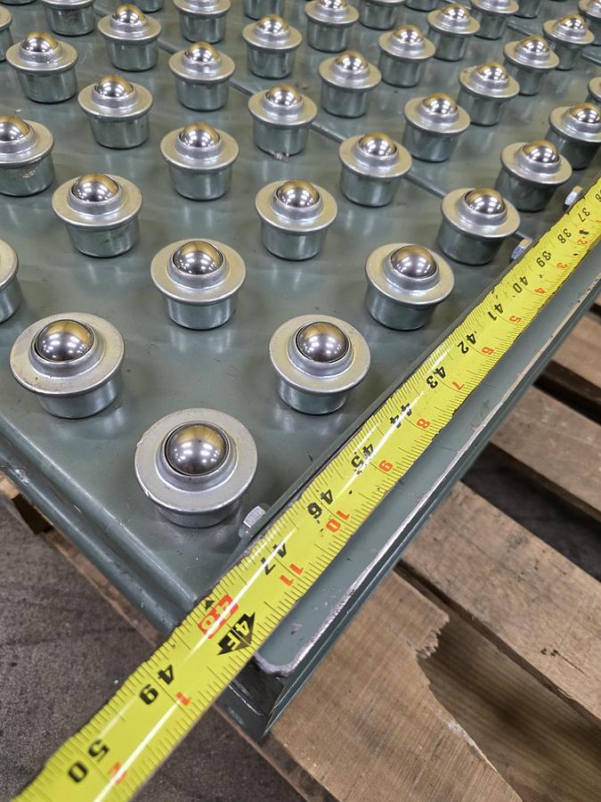 Used Hytrol Roller Ball Transfer Table Conveyor 24" x 48" (#571)