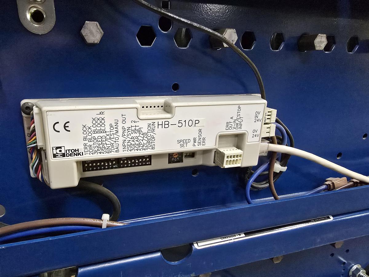 Used MHS TGW Itoh Denki 22" MDR Zero Pressure Accumulation Belted Roller Conveyor (#406A)