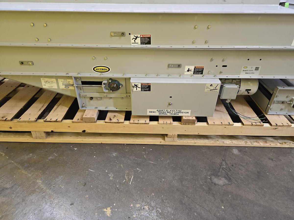 Used Hytrol TH Trash Line Belt Conveyor 34" x 20'8" (#557)