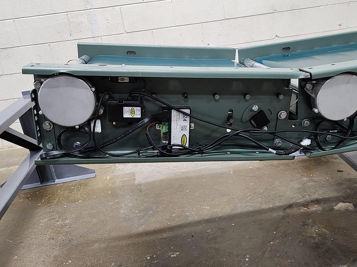Used Hytrol 190E24EZ 24 volt Zero Pressure Accumulation DECLINE Belted Conveyor 24"x12' (#56)