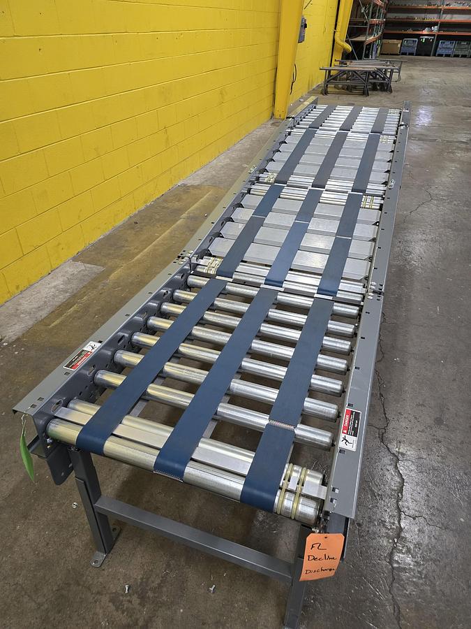 Intelligrated 33" x 12' MDR Belted Zero Pressure Decline Conveyor (#623)