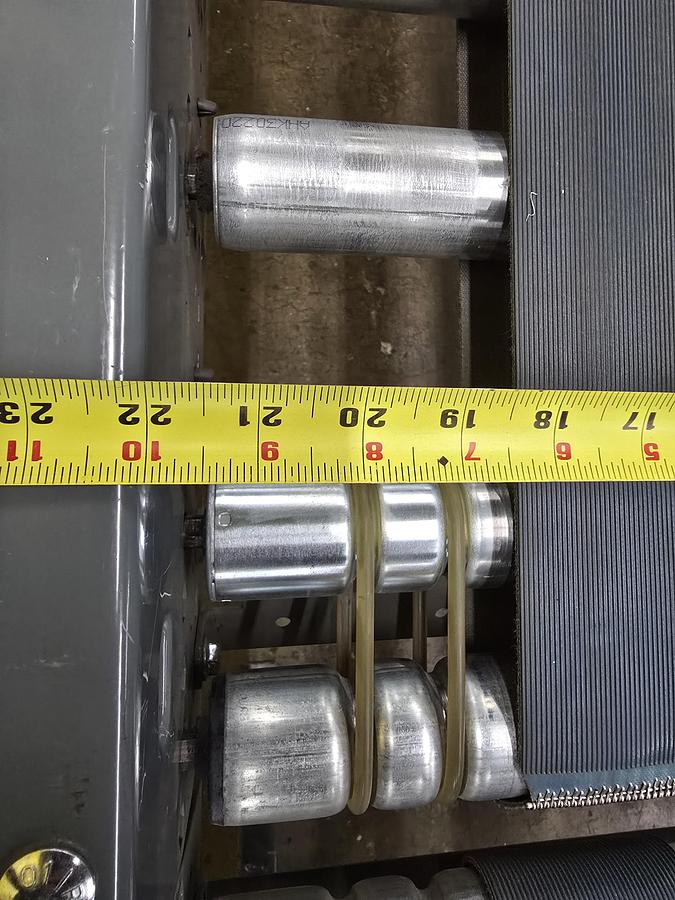Used Intelligrated 22" x 45' MDR Belted Zero Pressure Incline Conveyor (#443)