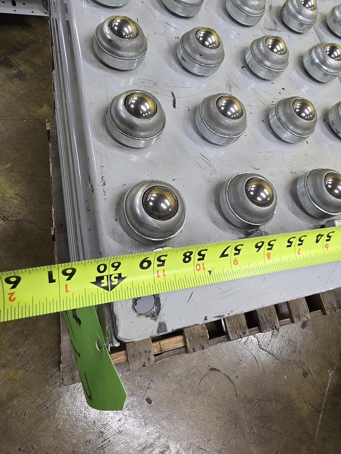 Used Hytrol Roller Ball Transfer Table Conveyor 30" x 63" (#566)