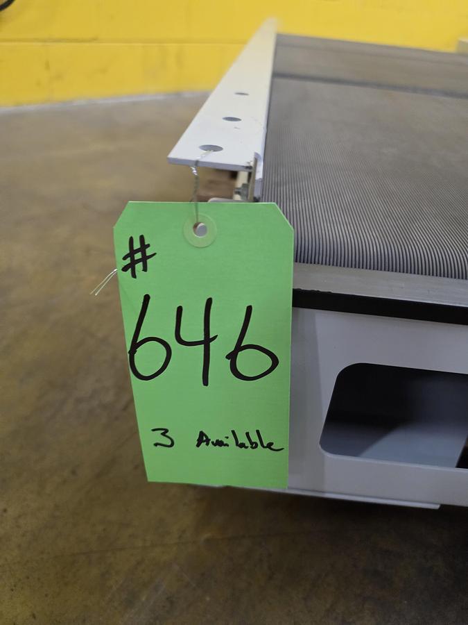 Used Hytrol BZE24EZ Zero Pressure Belted Decline Conveyor 31.25" x 6' (#646)