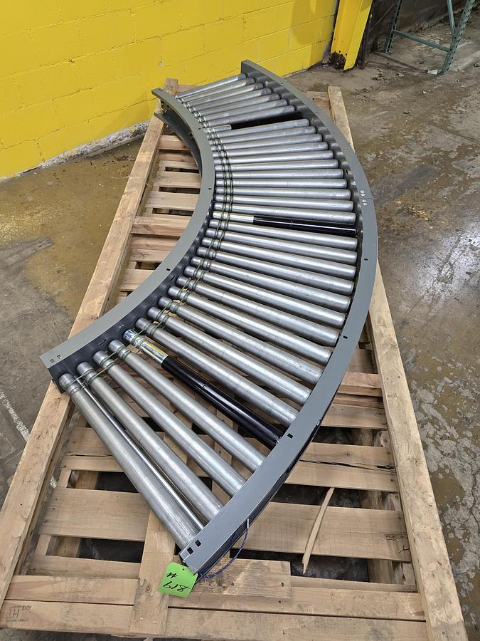 Intelligrated 33" Zero Pressure MDR 90 Degree Roller Curve Conveyor (#618)