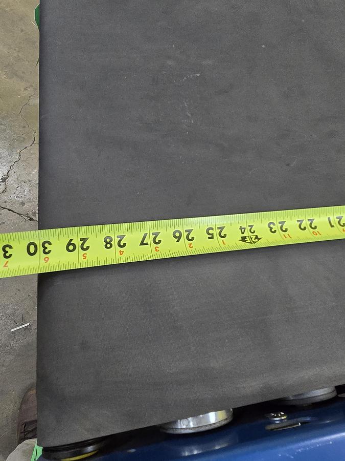 Used MHS TGW Itoh Denki 22" MDR Zero Pressure Accumulation Belted Roller Conveyor (#406A)