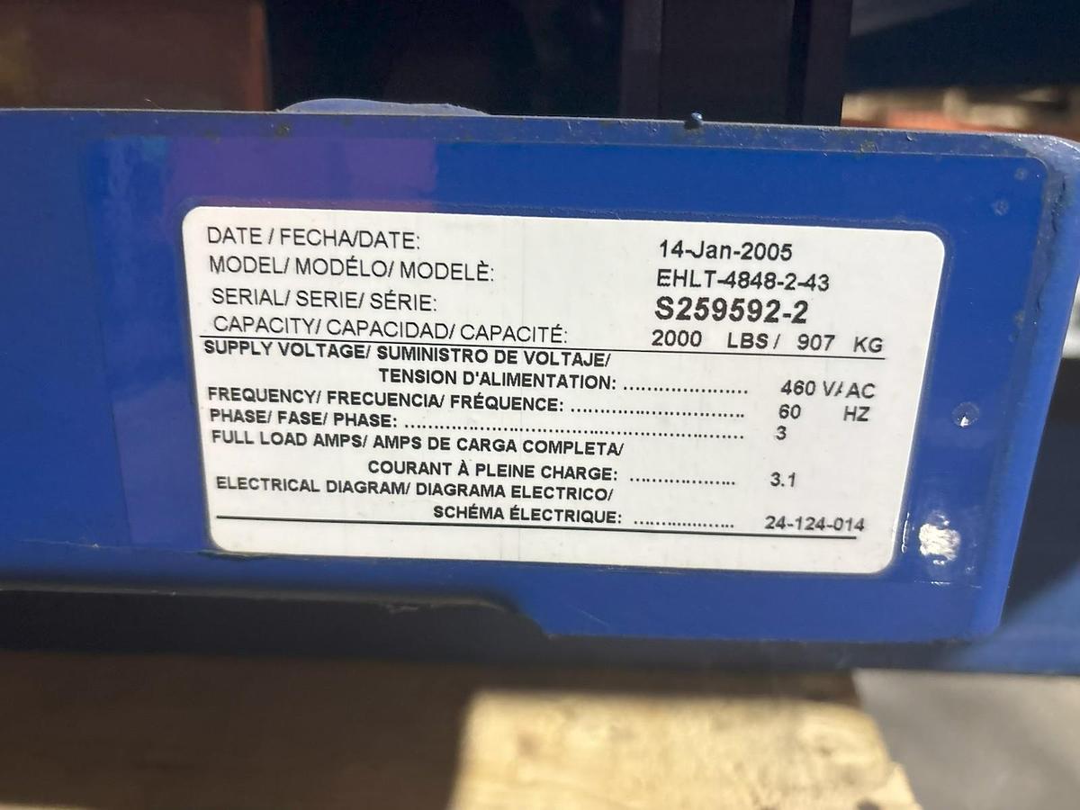 Used VESTIL Electric Scissor Lift Table Turntable (#331)