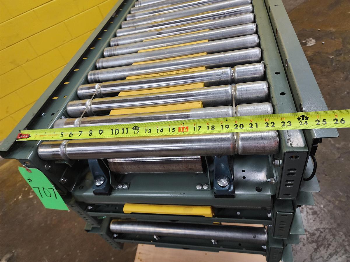 Used Hytrol ABEZ Zero Pressure Accumulation Roller Conveyor 24" x 30' (#707)