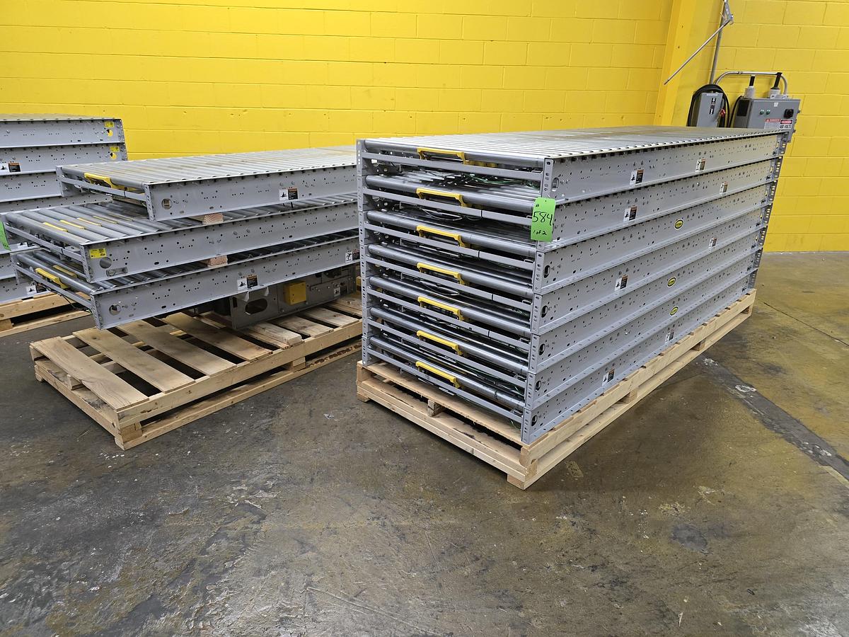 Used Hytrol ABEZ Zero Pressure Accumulation Roller Conveyor 42" x 99' (#584)
