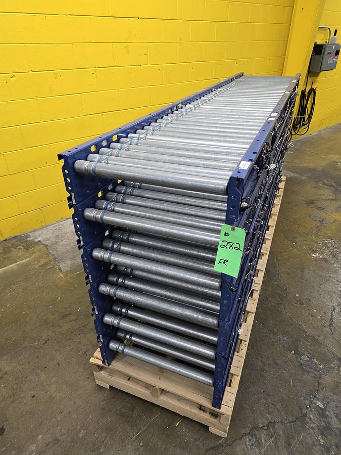 Used MHS Itoh Denki 22" x 40' MDR Zero Pressure Accumulation Roller Conveyor (#282A)