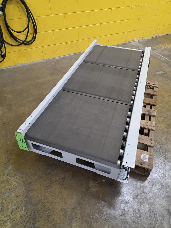 Used Hytrol BZE24EZ Zero Pressure Belted Decline Conveyor 31.25" x 6' (#646)