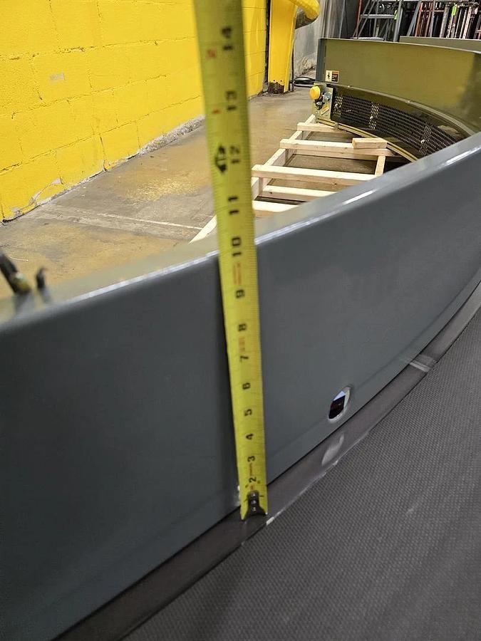 Used Transnorm 90 Degree Belted Curve Conveyor TS1500/140 V2 27" Belt, 84.8" IR(#405)