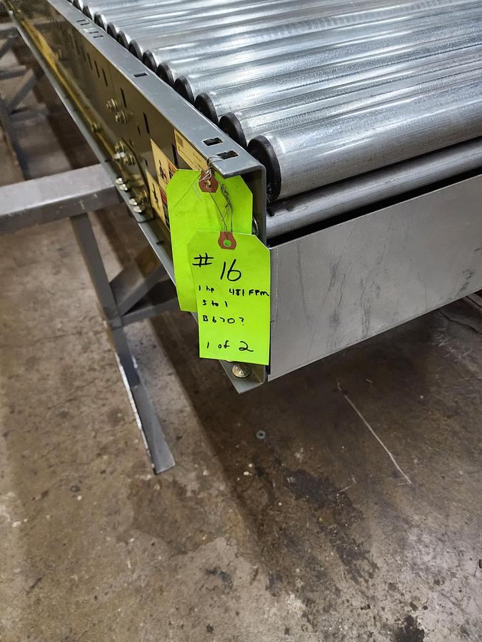 2018 Intelligrated 30.5"w x 24' Live Roller V-Belt Conveyor (16)