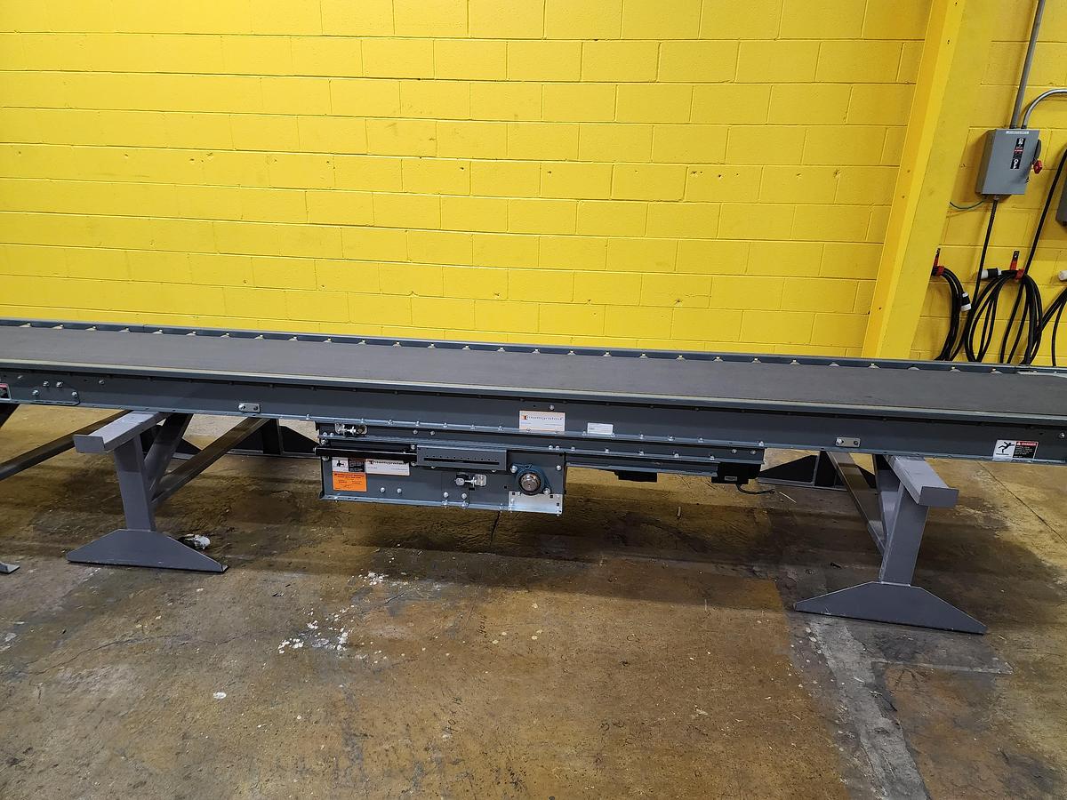 Used Intelligrated Roller Bed Belt Conveyor 24" x 24' (#246)