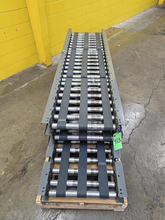 Used Intelligrated MDR Zero Pressure Accumulation Belted Zone Conveyor 22" x 25' (#413)